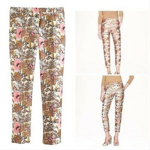 J Crew Cafe Capri Sz 4 / 6P in Antiqued Floral